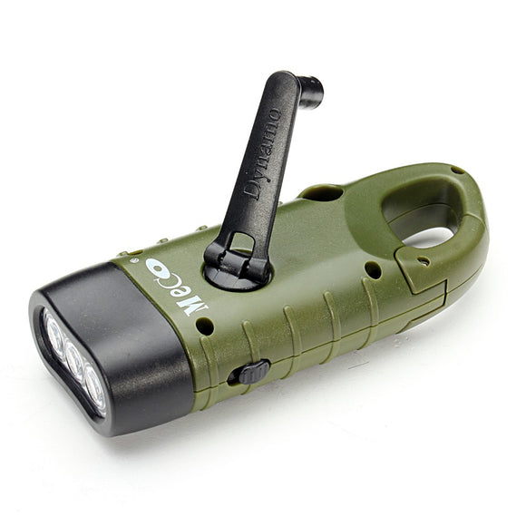 Emergency Hand Crank Solar Flashlight